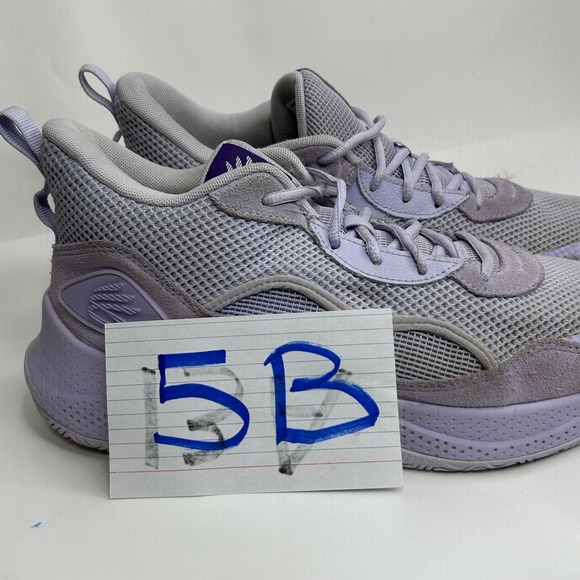 Under Armour Curry 3Z 24 Suede Salt Purple Mens 13 Basketball Shoes 3028191-500 main image 5